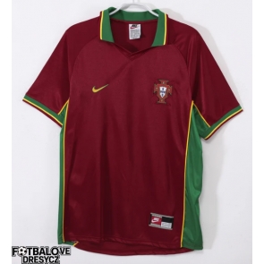 Portugalsko 1982 Retro Domácí Dres Krátký Rukáv